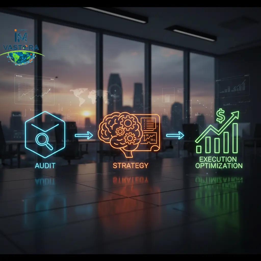 Our process begins with a comprehensive Audit, followed by a tailored Strategy