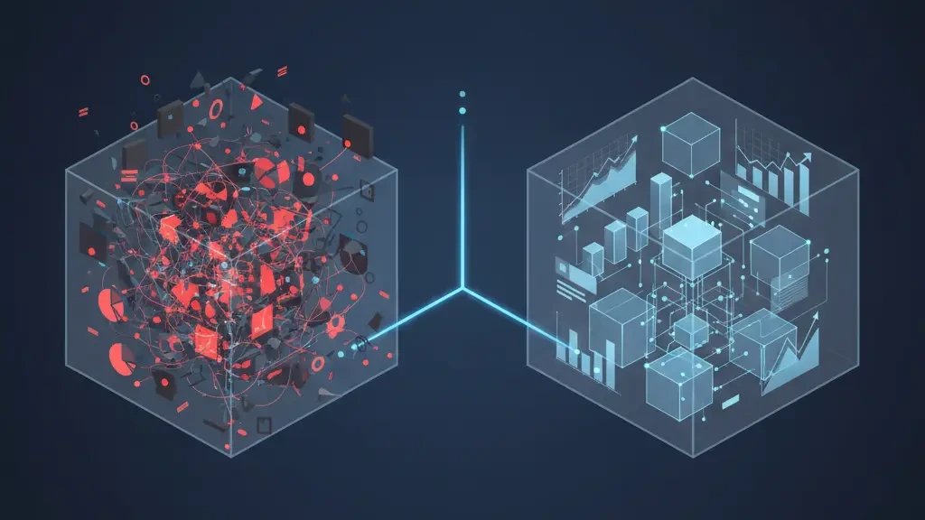 Data-driven marketing approach transforming complexity into clear strategy