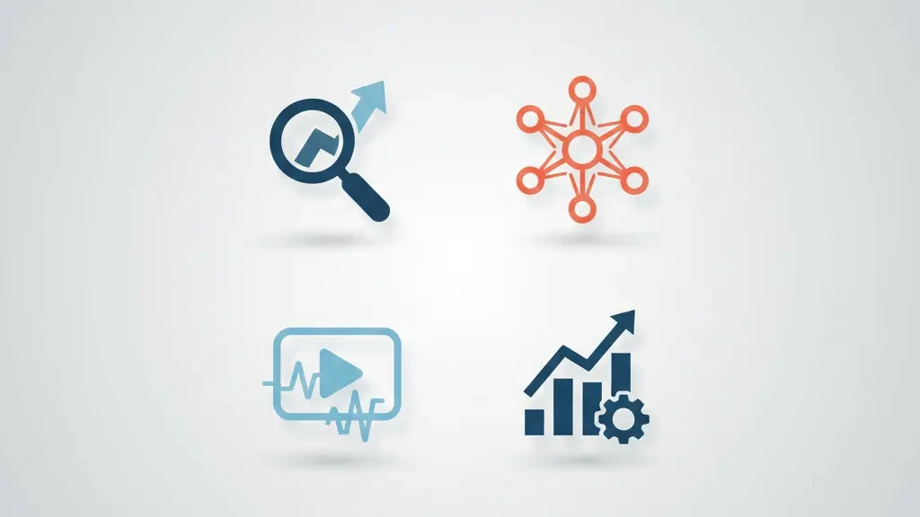 Stylized icons representing major ad platforms and analytics tools