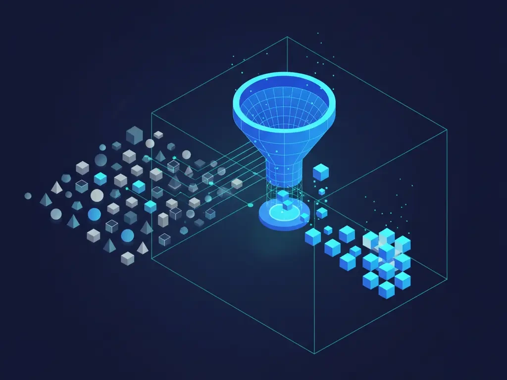 visual of selective filtering process for performance-focused marketing partnerships
